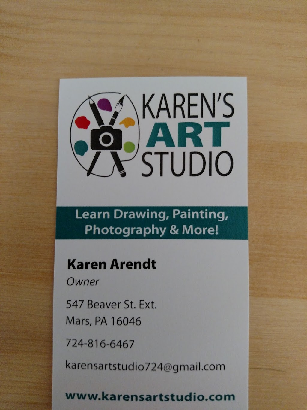 Karens ART Studio | 508 Pittsburgh St, Mars, PA 16046, USA | Phone: (724) 816-6467