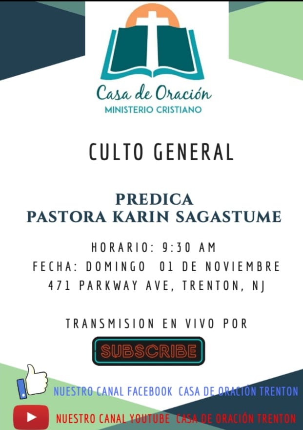 MINISTERIO CRISTIANO CASA DE ORACION | 471 Parkway Ave, Trenton, NJ 08618, USA | Phone: (609) 331-0204