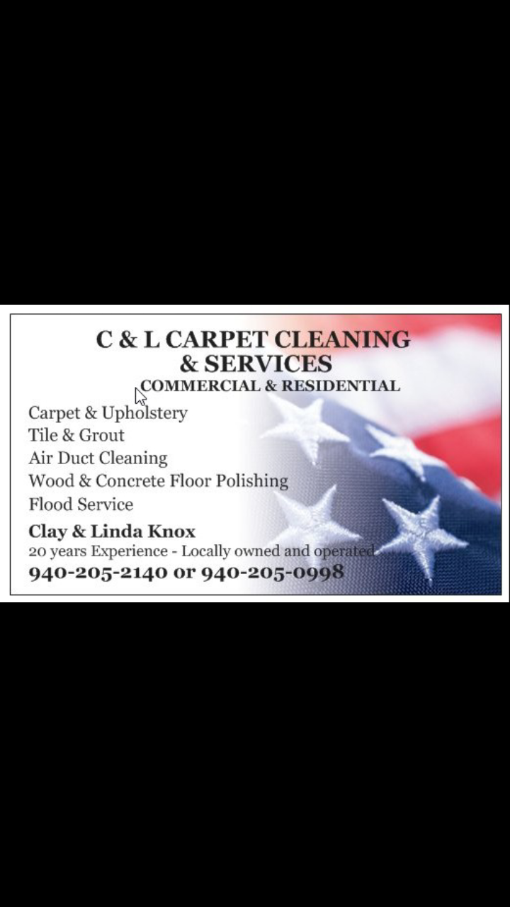 C&L Carpet Cleaning and Services | 2022 Duck Creek Rd, Sanger, TX 76266, USA | Phone: (940) 205-2140