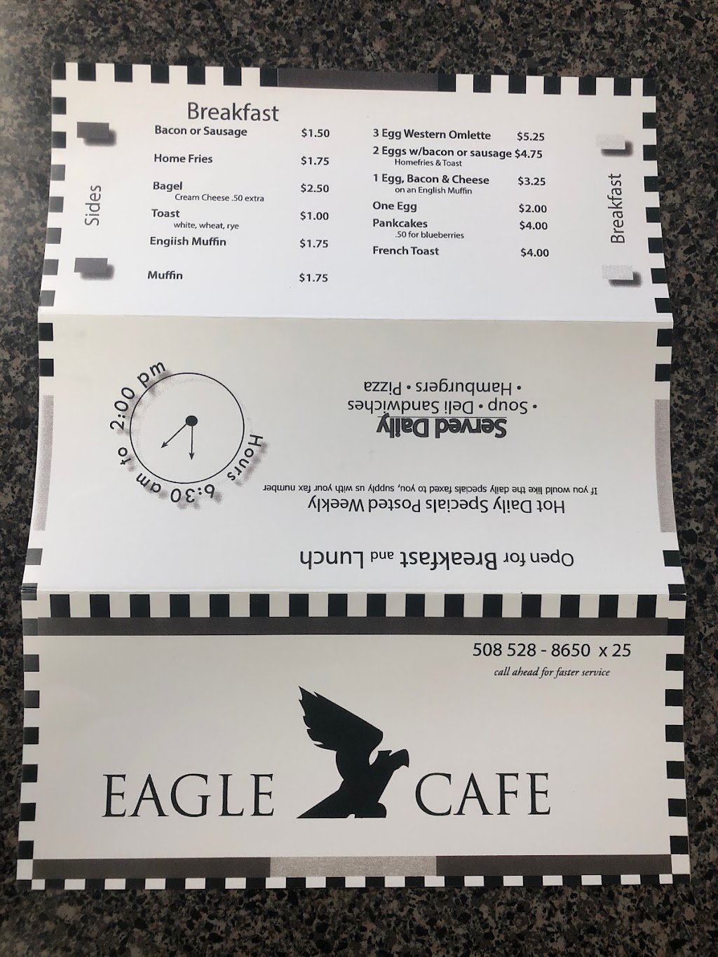 Eagle Cafe | 10 Discovery Way, Franklin, MA 02038 | Phone: (508) 528-8650