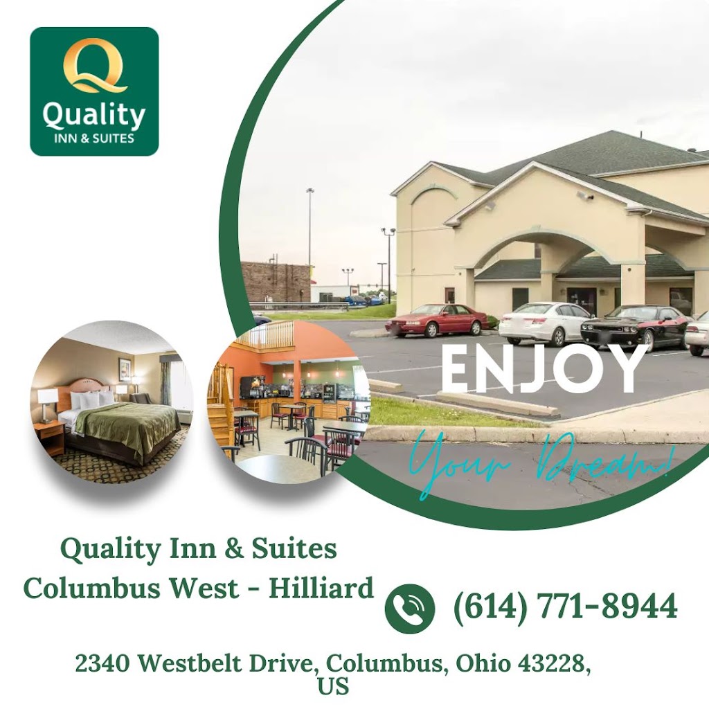 Quality Inn & Suites Columbus West - Hilliard | 2340 Westbelt Dr, Columbus, OH 43228, USA | Phone: (614) 771-8944