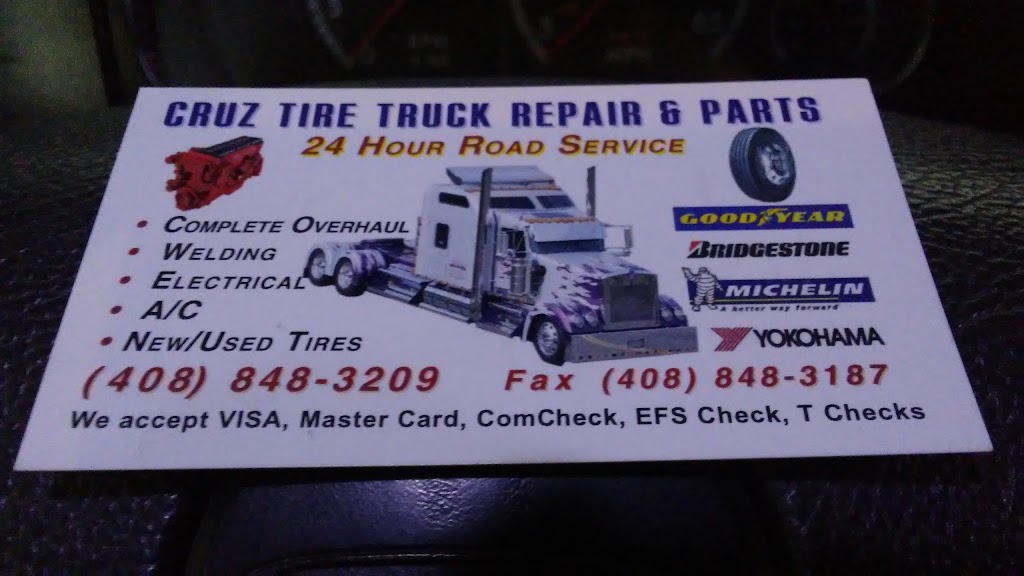 Cruz Tire & Truck Repair | 5870 Garlic Farm Dr, Gilroy, CA 95020, USA | Phone: (408) 848-3209