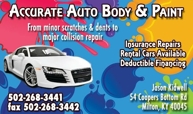 Accurate Auto Body & Paint LLC. | 54 Coopers Bottom Rd, Milton, KY 40045, USA | Phone: (502) 480-6129