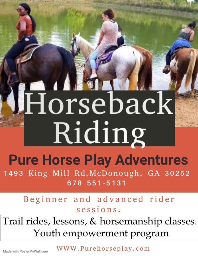 Pure Horse Play Adventures | 1493 King Mill Rd, McDonough, GA 30252, USA | Phone: (678) 551-5131