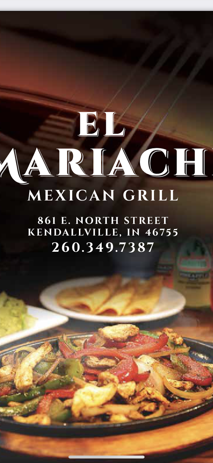 El mariachi Mexican grill #2 | 861 E North St, Kendallville, IN 46755, USA | Phone: (260) 349-7387