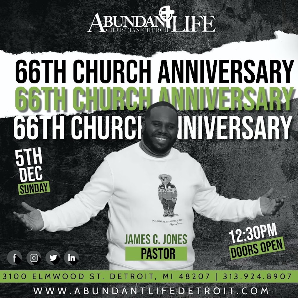 Abundant Life Christian Church | 3100 Elmwood St, Detroit, MI 48207, USA | Phone: (313) 924-8907