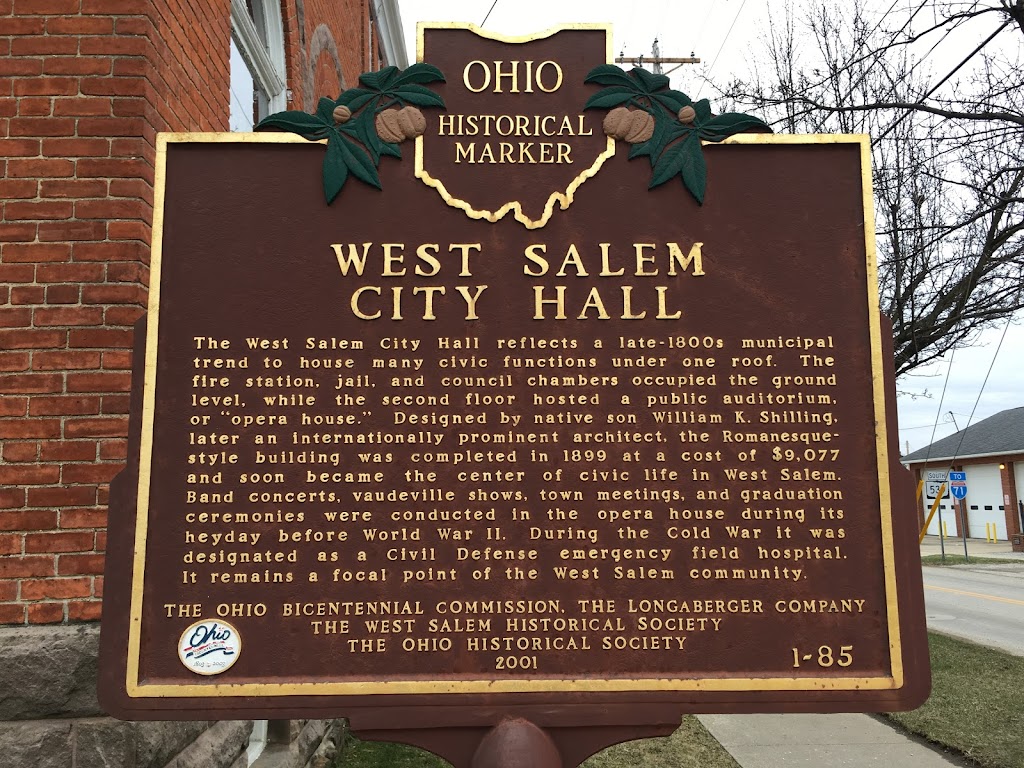 West Salem City Hall | 27 S Main St, West Salem, OH 44287, USA | Phone: (419) 853-4400