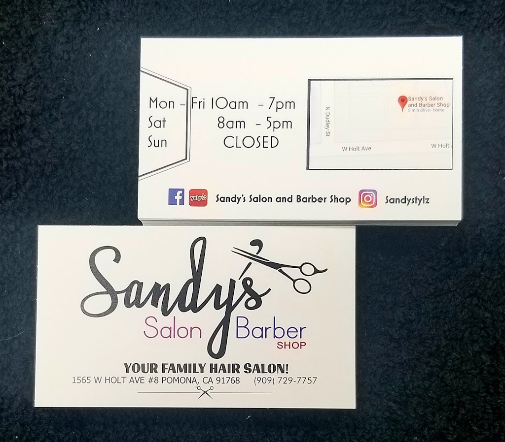 Sandys Salon and Barber Shop | 1565W W Holt Ave suites 8, Pomona, CA 91768, USA | Phone: (909) 729-7757