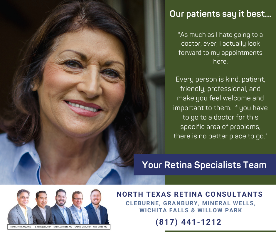 North Texas Retina Consultants | 1201 Medical Plaza Ct, Granbury, TX 76048 | Phone: (817) 441-1212