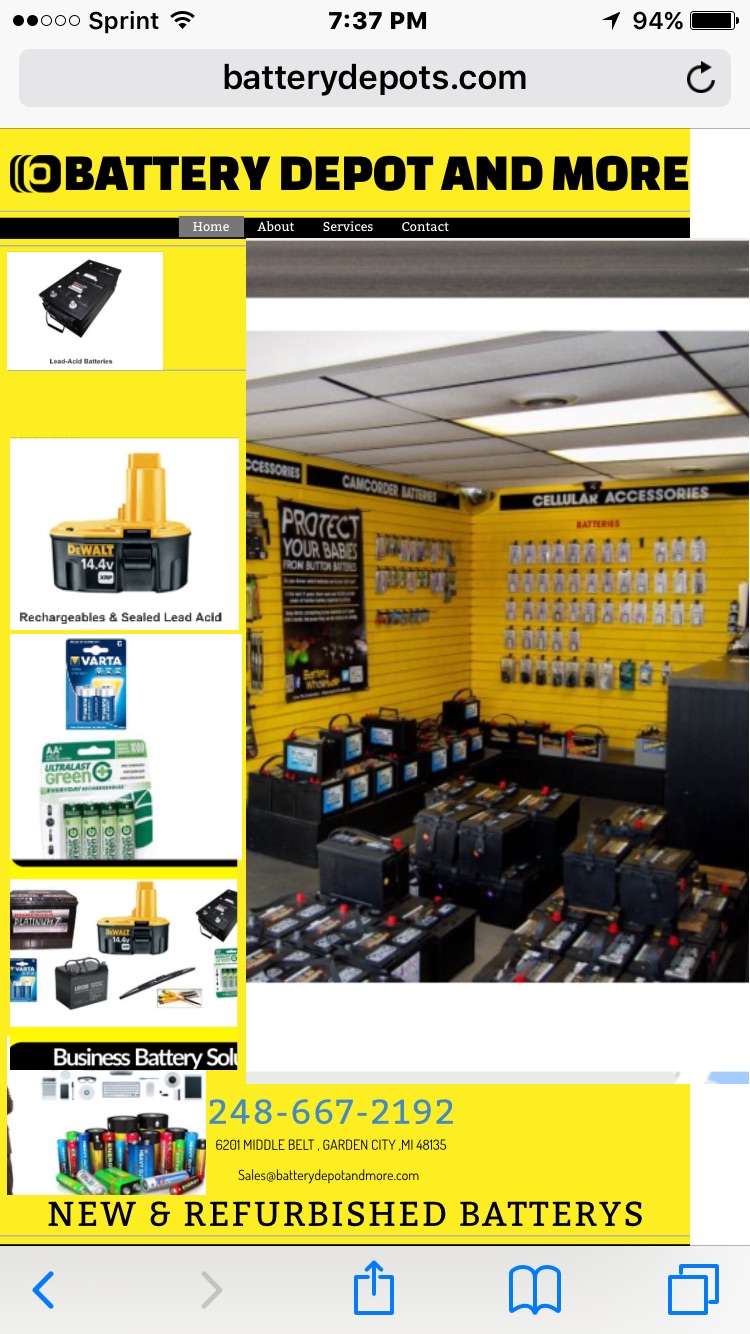 BATTERY DEPOT AND MORE LLC | 6201 Middlebelt Rd, Garden City, MI 48135, USA | Phone: (734) 855-6851