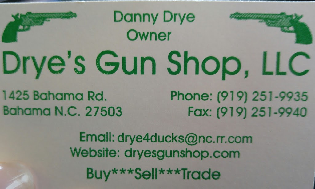 Dryes Gun Shop | 1425 Bahama Rd, Bahama, NC 27503, USA | Phone: (919) 251-9935