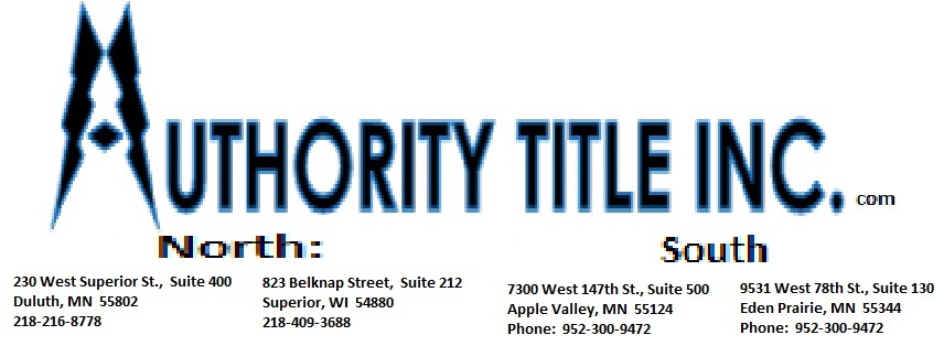 Authority Title Inc. | 9531 W 78th St # 145, Eden Prairie, MN 55344, USA | Phone: (952) 300-9472
