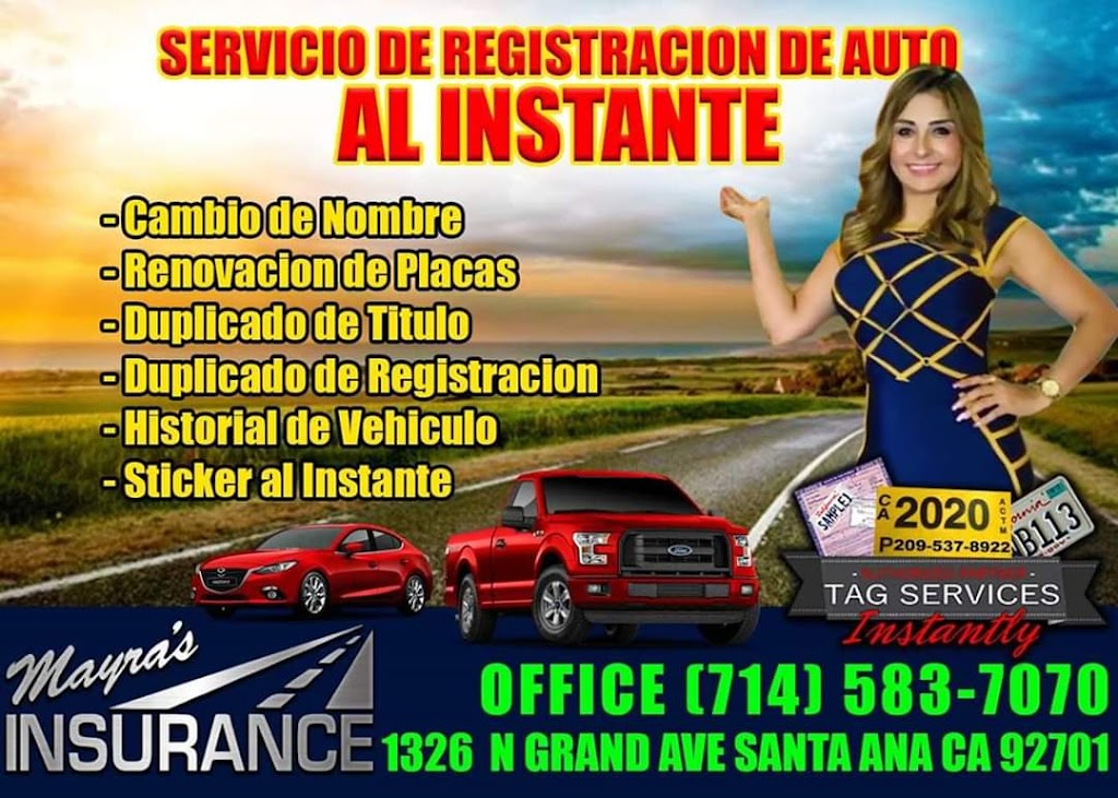 MAYRAS INSURANCE | 1326 N Grand Ave, Santa Ana, CA 92701, USA | Phone: (714) 583-7070