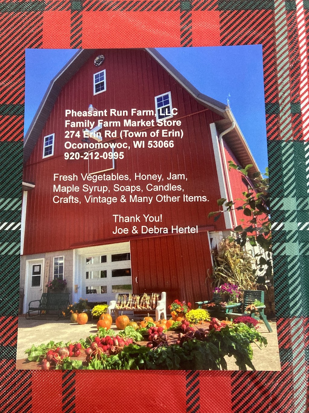 Pheasant Run Farm LLC | 274 Erin Rd, Oconomowoc, WI 53066, USA | Phone: (920) 212-0995