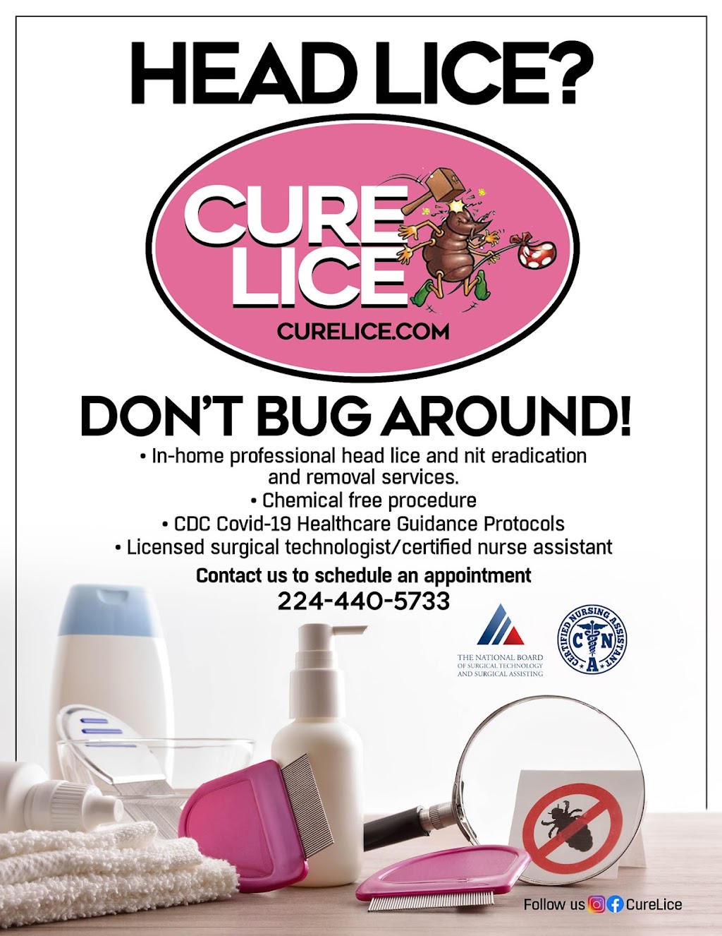 CureLice L.L.C | 16724 Anthony Ave, Hazel Crest, IL 60429 | Phone: (224) 440-5733