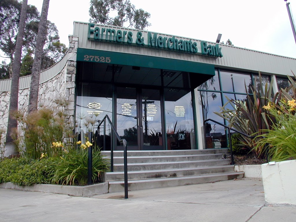 Farmers & Merchants Bank | 27525 Indian Peak Rd, Rolling Hills Estates, CA 90274, USA | Phone: (310) 491-1711