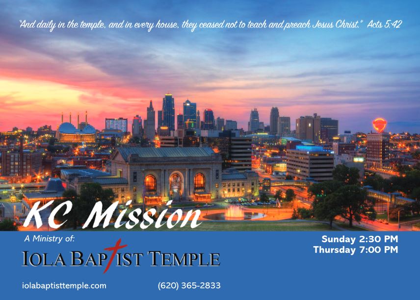 Iola Baptist Temple - KC Mission | 7916 W 75th St, Overland Park, KS 66204, USA | Phone: (620) 365-2833