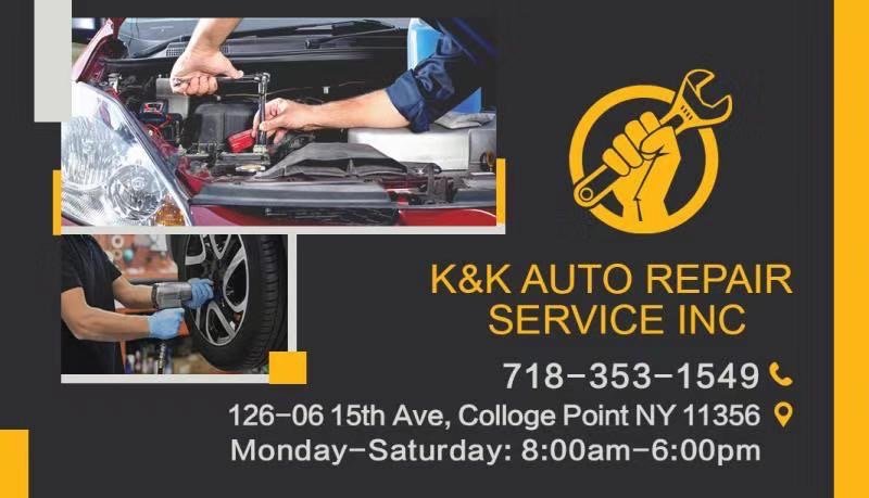 K & K Auto Repair Services, Inc. | 12606 15th Ave Suite A, Queens, NY 11356, USA | Phone: (718) 353-1549