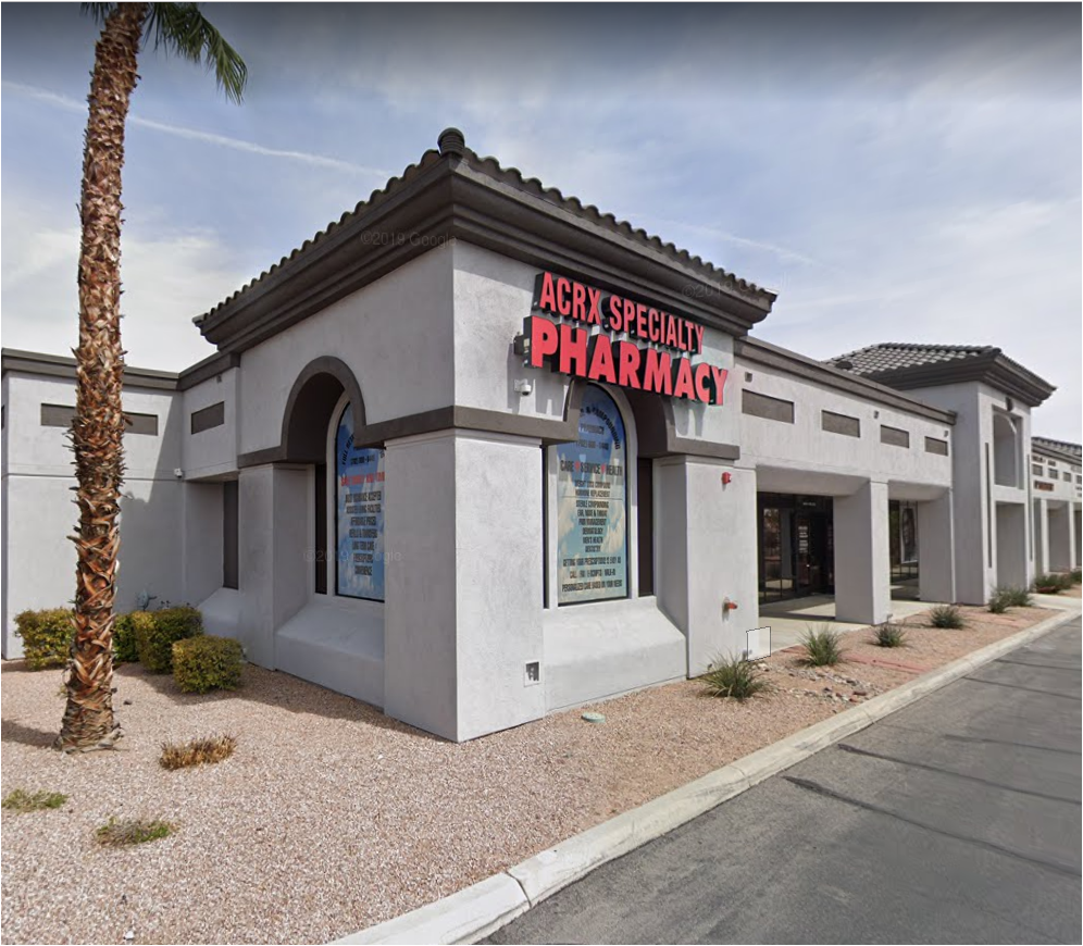 ACRX Specialty Pharmacy | 3200 N Soaring Gulls Dr STE 101, Las Vegas, NV 89129, USA | Phone: (702) 800-6448