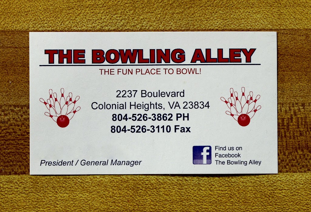 The Bowling Alley | 2237 Boulevard, Colonial Heights, VA 23834, USA | Phone: (804) 526-3862