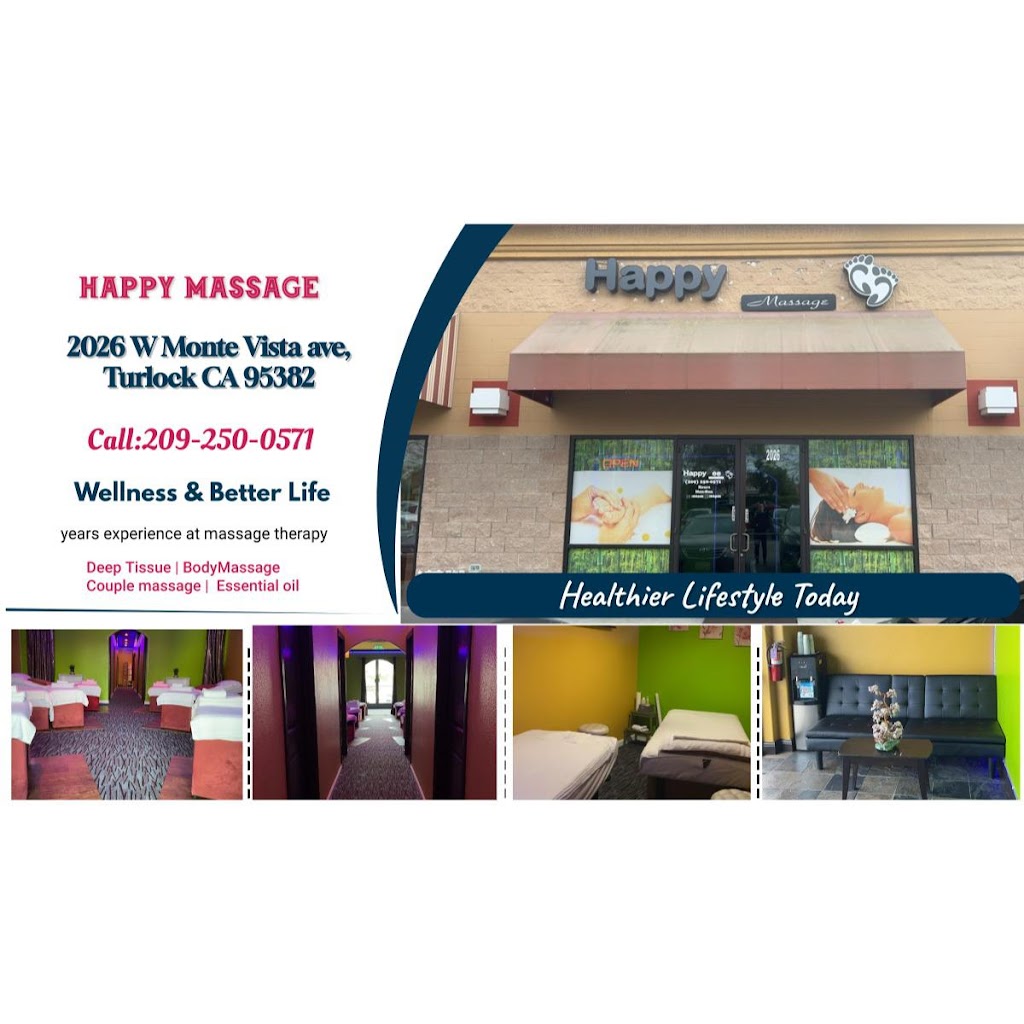 Happy Massage | 2026 W Monte Vista Ave, Turlock, CA 95382, USA | Phone: (209) 250-0571