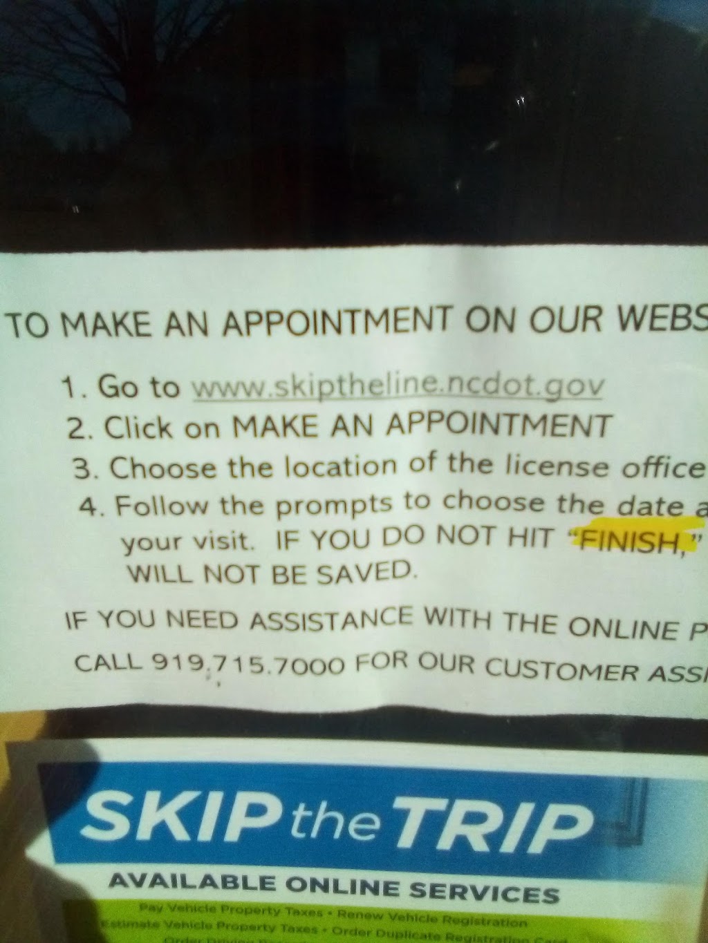 North Carolina DMV Drivers License Office 2560 W Franklin Blvd