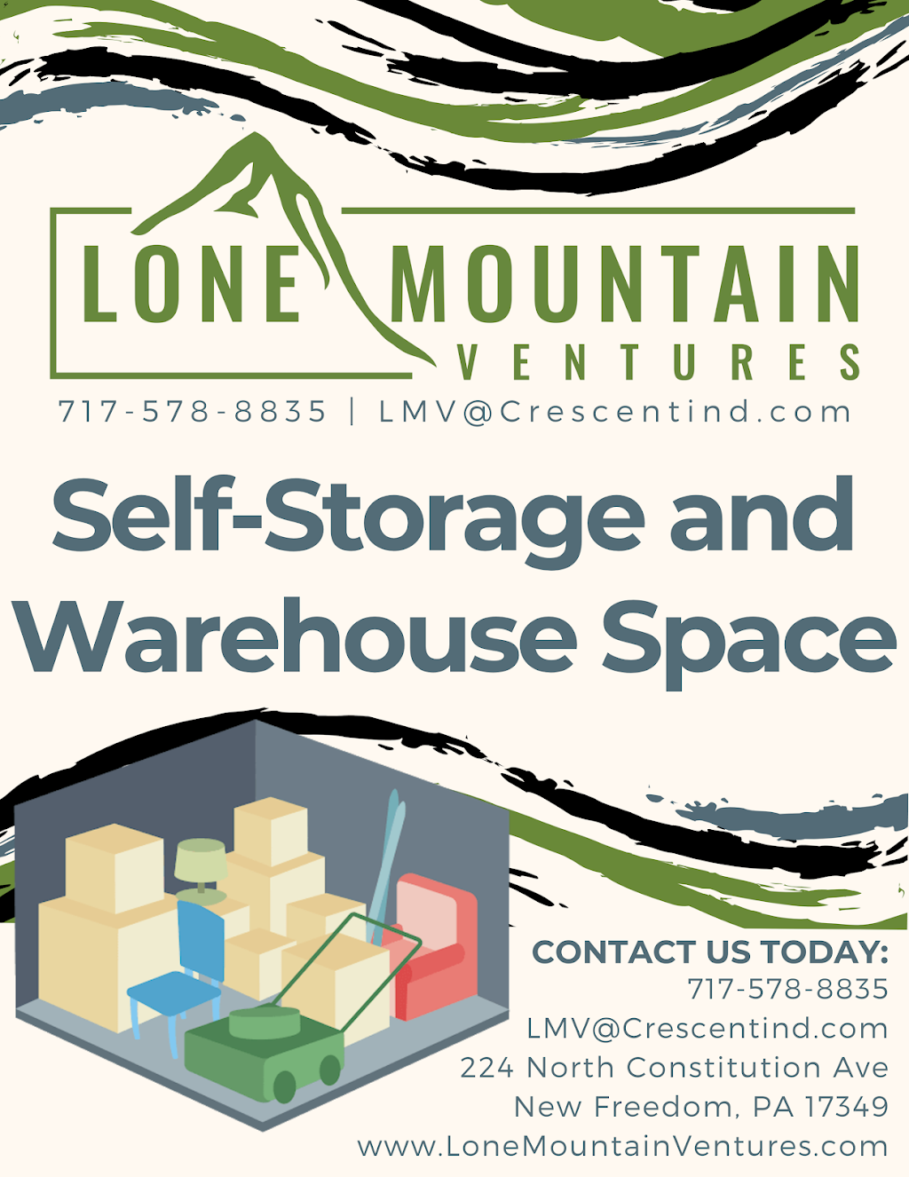 Lone Mountain Ventures | Self Storage | 224 N Constitution Ave, New Freedom, PA 17349, USA | Phone: (717) 328-8040