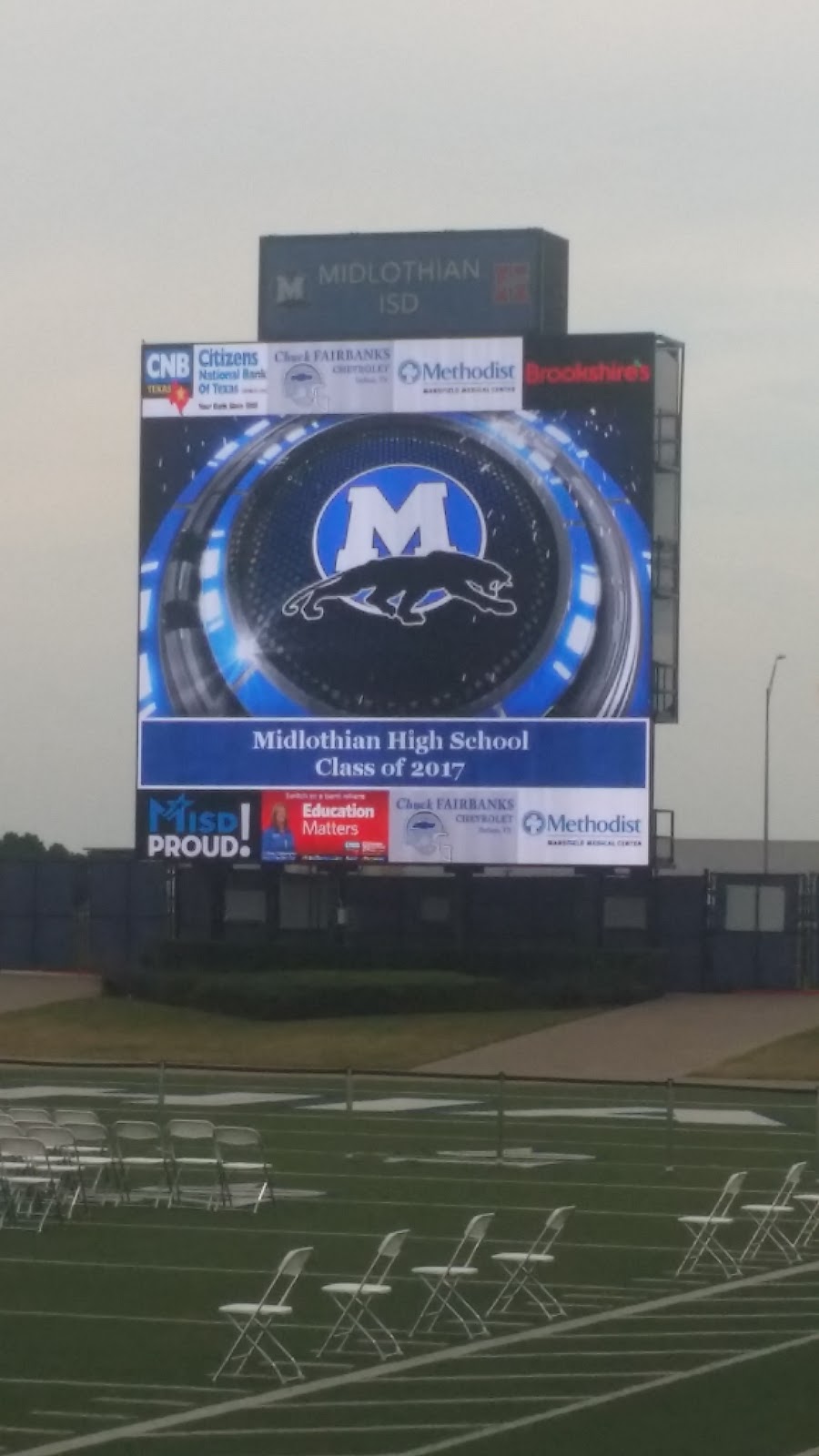 Midlothian ISD Multi-Purpose Stadium | 1800 S 14th St, Midlothian, TX 76065, USA | Phone: (972) 775-6434