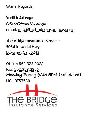 The Bridge Insurance Services | 9036 Imperial Hwy., Downey, CA 90242 | Phone: (562) 923-2333