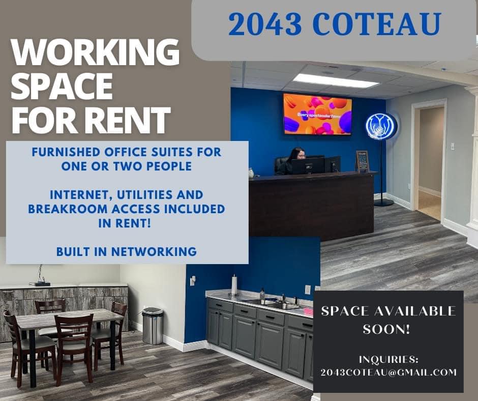 2043 Coteau Co-Working Suites | 2043 Coteau Rd, Houma, LA 70364, USA | Phone: (985) 262-2243