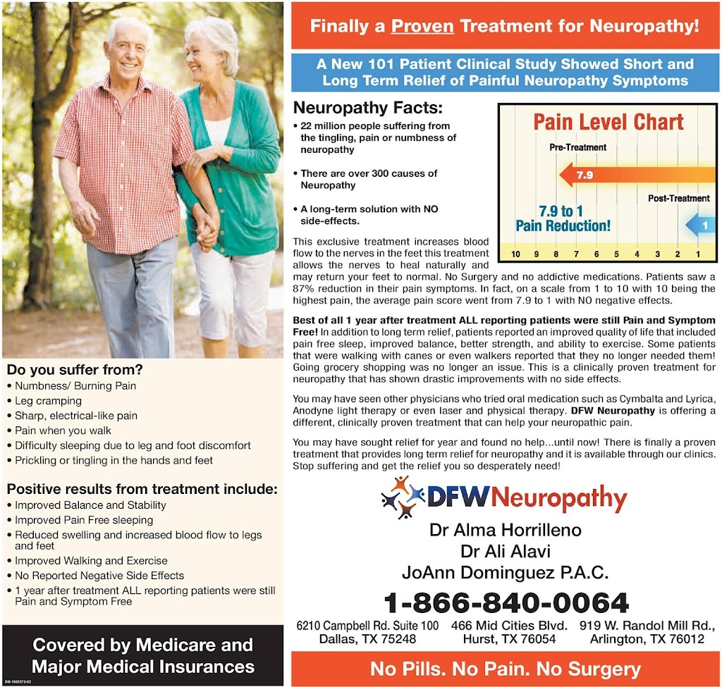DFW Neuropathy | 11700 Teel Pkwy Ste 100, Frisco, TX 75033, USA | Phone: (972) 931-3131