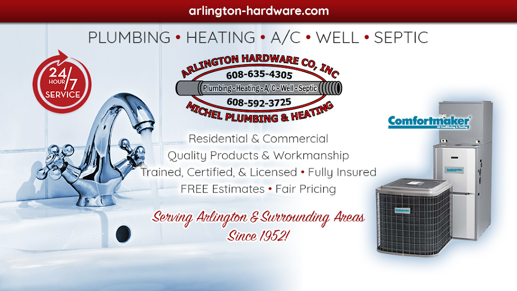 Arlington Hardware Company Inc | 303 Main St, Arlington, WI 53911, USA | Phone: (608) 635-4305