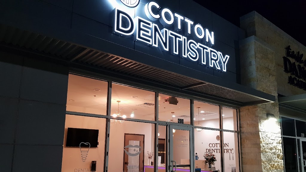 Cotton Dentistry | 4747 4th Army Dr suite #200, Frisco, TX 75034, USA | Phone: (469) 598-1044