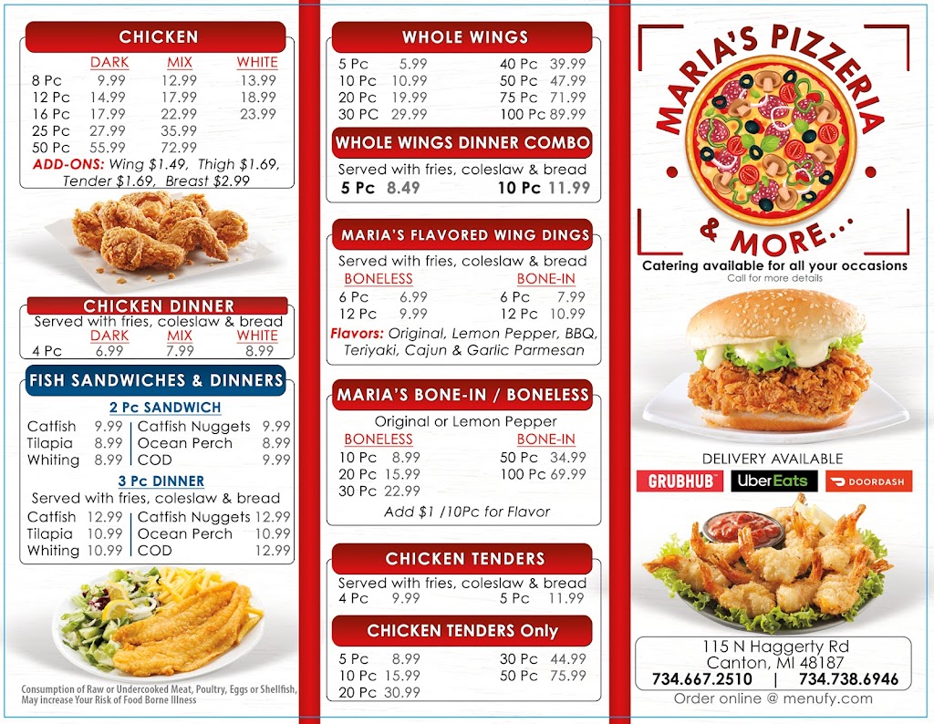 Marias Pizza and More | 115 N Haggerty Rd, Canton, MI 48187, USA | Phone: (734) 667-2510