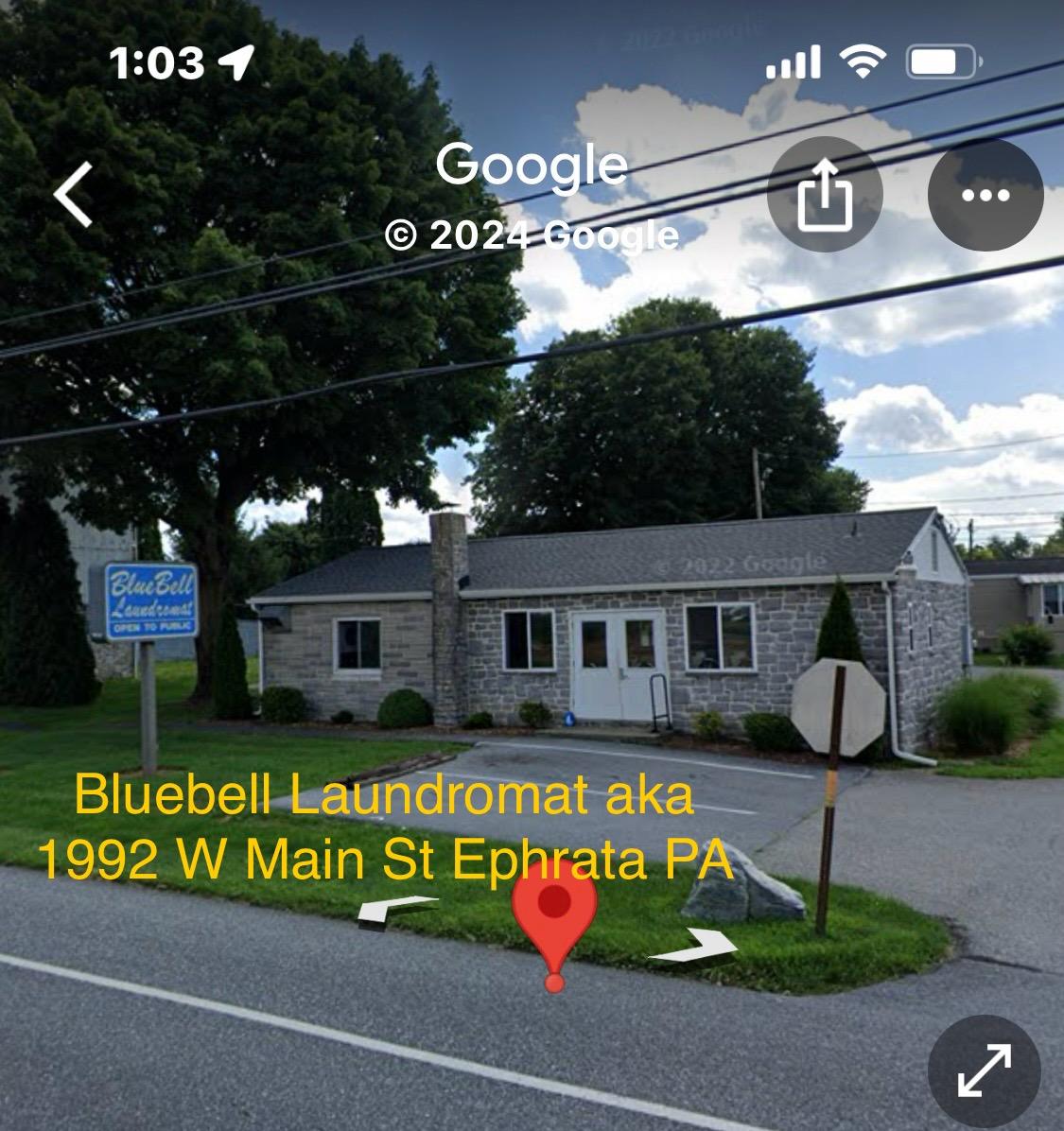 Blue Bell Laundromat | 1992 W Main St, Ephrata, PA 17522, United States