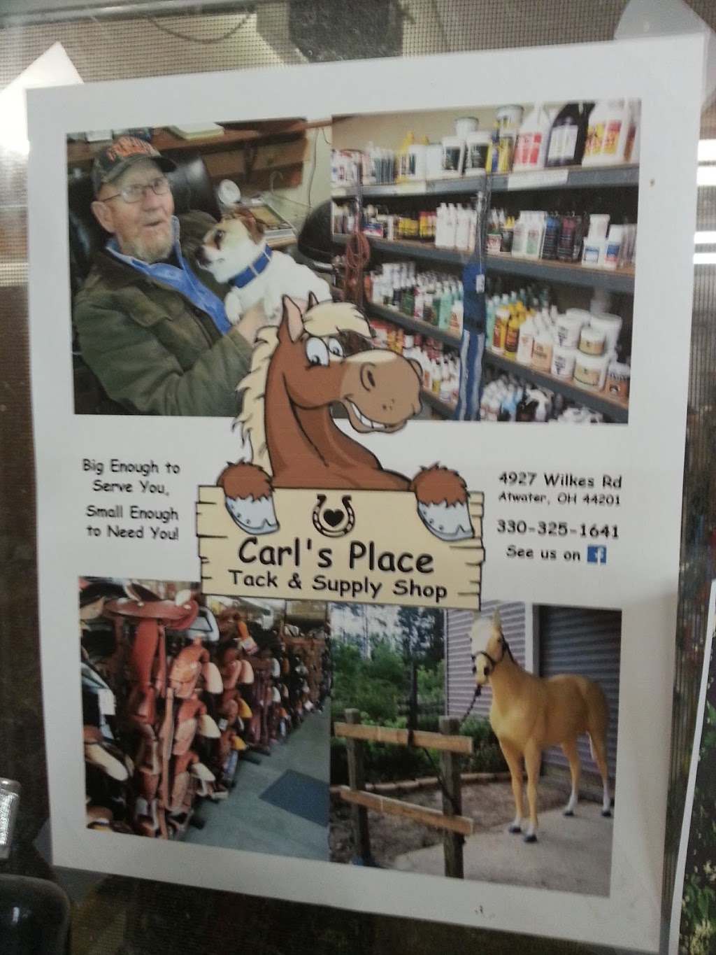 Carls Place Tack and Supply Shop | 4927 Wilkes Rd, Atwater, OH 44201, USA | Phone: (330) 325-1641