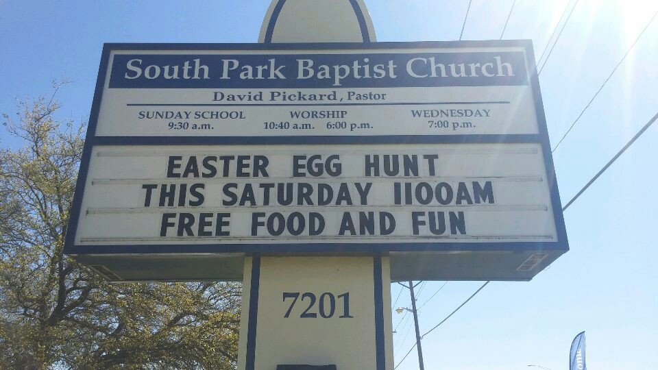 South Park Baptist Church | 7201 Crowley Rd, Fort Worth, TX 76134, USA | Phone: (817) 293-2760