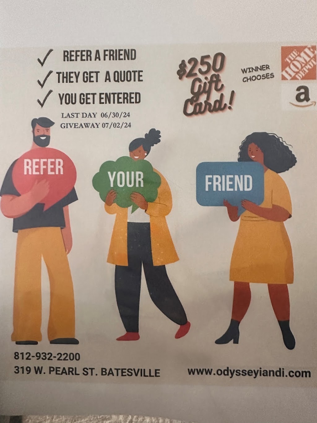 Odyssey Insurance & Investments | 319 W Pearl St, Batesville, IN 47006, USA | Phone: (812) 932-2200