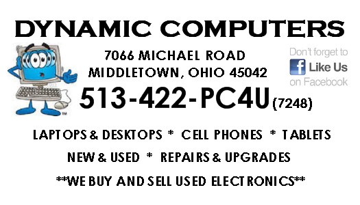 Dynamic Computers | 7066 Michael Rd, Middletown, OH 45042, USA | Phone: (513) 422-7248