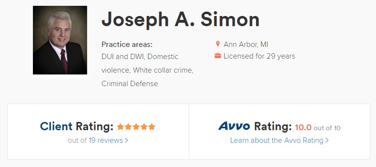 Joseph A. Simon | 1310 S Main St #11, Ann Arbor, MI 48104, USA | Phone: (734) 887-6200