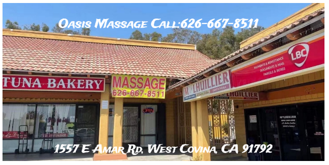 Oasis Massage | 1557 E Amar Rd, West Covina, CA 91792, USA | Phone: (626) 667-8511