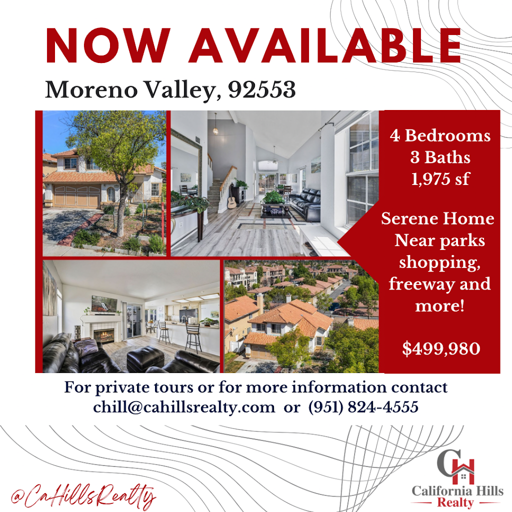 California Hills Realty | 231 E Alessandro Blvd Ste 6A #212, Riverside, CA 92508 | Phone: (844) 244-1557