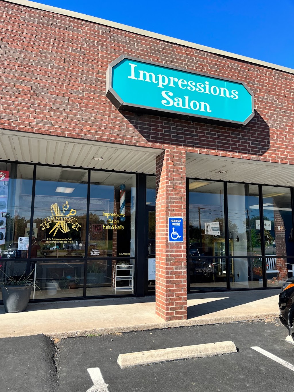 Impressions Salon And Barbershop | 3260 Fall Creek Hwy, Granbury, TX 76049, USA | Phone: (682) 500-4454