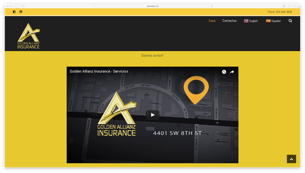 Golden Allianz Insurance | 4401 SW 8th St, Coral Gables, FL 33134, USA | Phone: (305) 444-3606