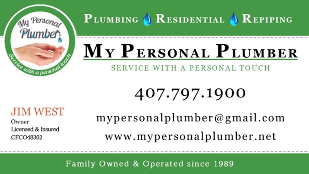 My Personal Plumber | 1831 Trumbull St, Deltona, FL 32725, USA | Phone: (407) 797-1900