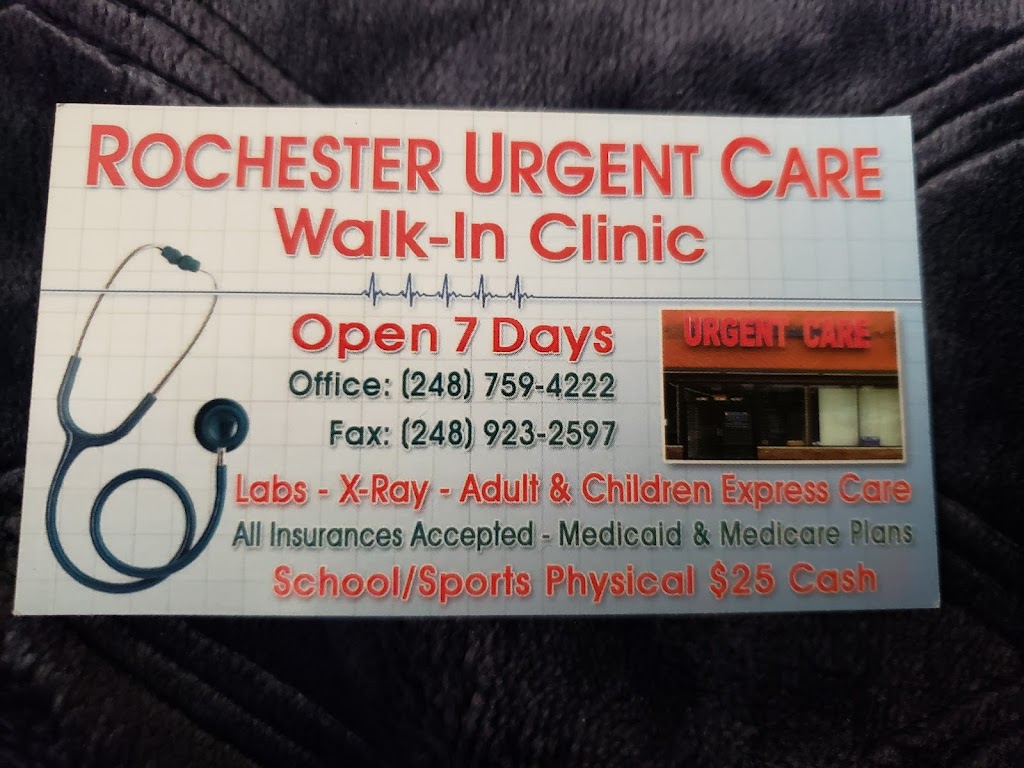 Rochester Hills Urgent Care Walk-In Clinic-Rochester Hills, MI | 2915 Walton Blvd, Rochester Hills, MI 48309, USA | Phone: (248) 759-4222