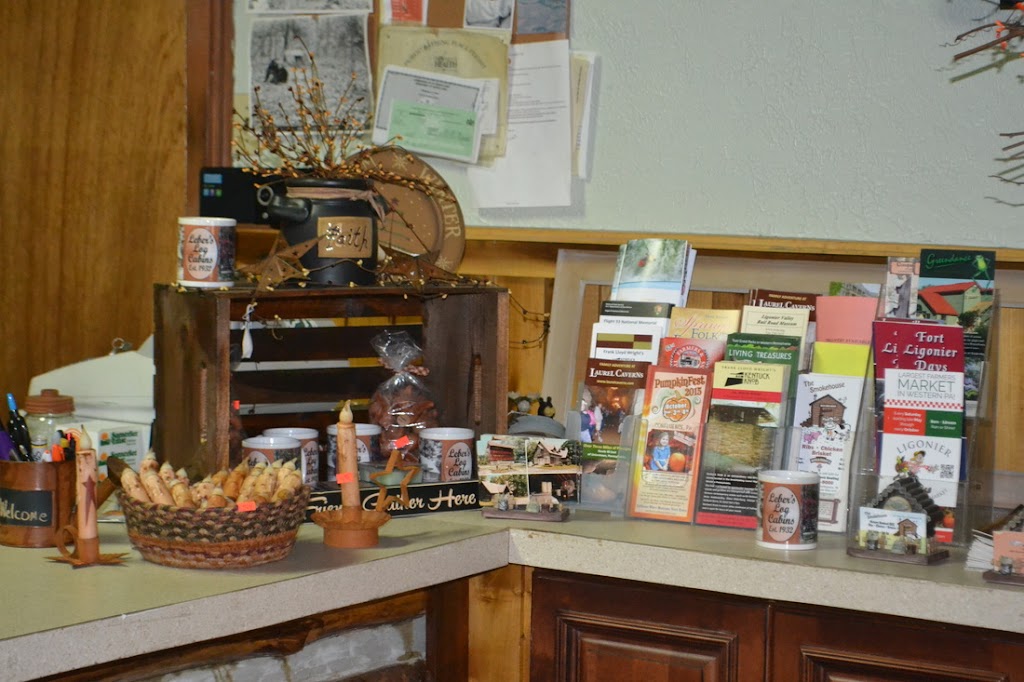 Lebers Log Cabins & Gift Shop | 4985 National Pike, Markleysburg, PA 15459, USA | Phone: (724) 329-5206