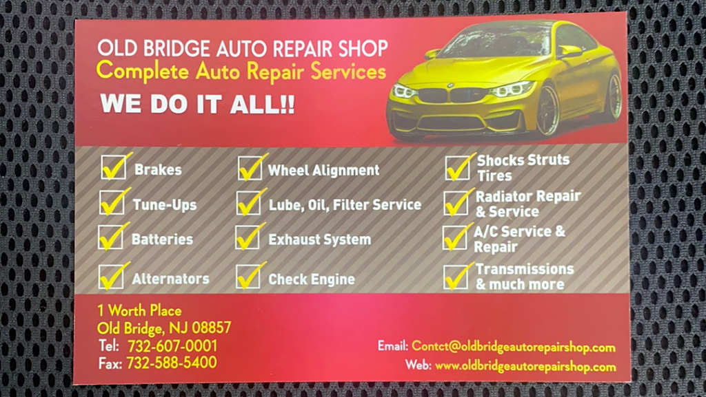 Old Bridge Auto Repair Shop | 1 Worth Pl, Old Bridge, NJ 08857, USA | Phone: (732) 607-0001
