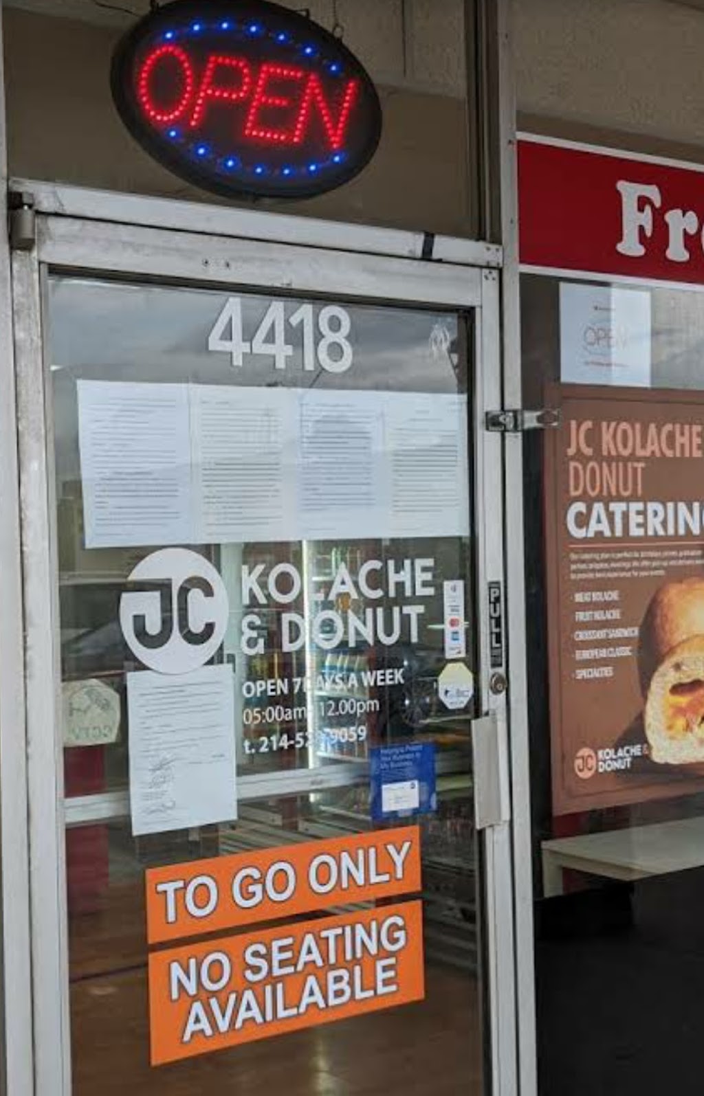 J C Kolache & Donuts | 4418 Lemmon Ave, Dallas, TX 75219, USA | Phone: (214) 528-9059