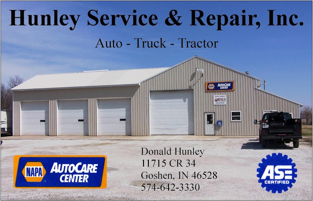 Hunley Service & Repair Inc | 11715 County Rd 34, Goshen, IN 46528, USA | Phone: (574) 642-3330